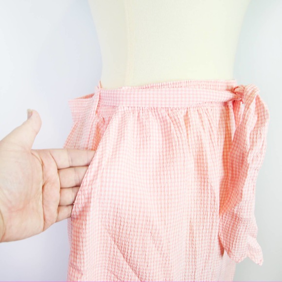 NWT Vintage Jantzen pink gingham maxi skirt Size 1X - Picture 4 of 6